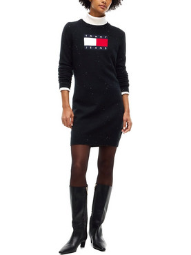 Tommy Jeans Mini Καθημερινό Φόρεμα Μαύρο DW0DW23322-BDS