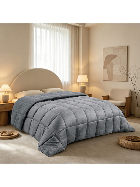 Melinen Κουβερτοπάπλωμα King Size 240x260 Shelby Grey 20006715