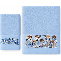 Astron Boys In Blue Σετ Παιδικές Πετσέτες 2τμχ 500gr/m²