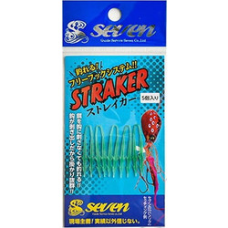 Seven Straker 5pcs Τεχνητό Δόλωμα Green