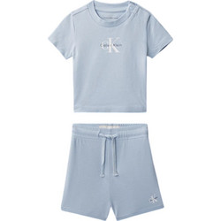 Calvin Klein Βρεφικό Σετ για Αγόρι Καλοκαιρινό Γαλάζιο LVCKSJI09B-C1O