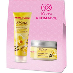 Dermacol Aroma Moment Vanilla Bourbon Shower Gel 250ml + Body Scrub 200gr