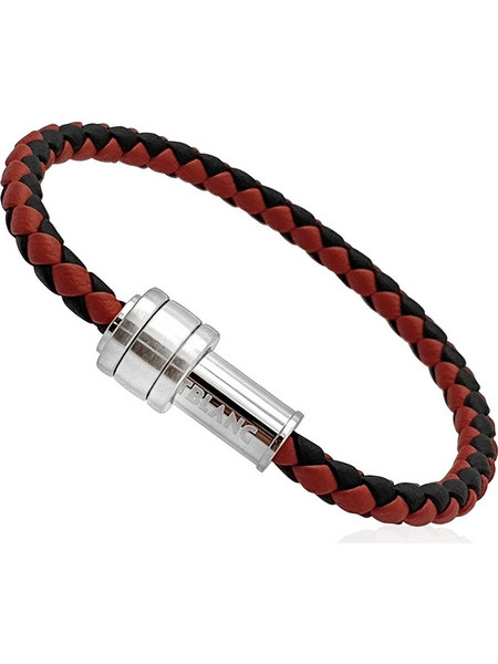 Montblanc Ανδρικό Βραχιόλι Χειροπέδα από Δέρμα & Ατσάλι MB118557