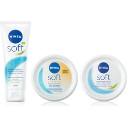 Nivea Soft Cream 100ml + Soft Daily Uv Body Cream 100ml + Cream 75ml
