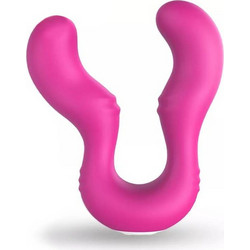 Lesbian Διπλός Δονητής για Ζευγάρια 14.7cm Ροζ