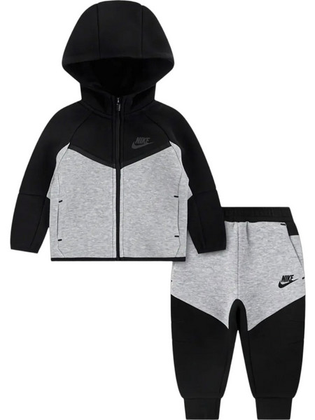 Nike Παιδικό Σετ Φόρμας Μαύρο Γκρι 66M880-K90