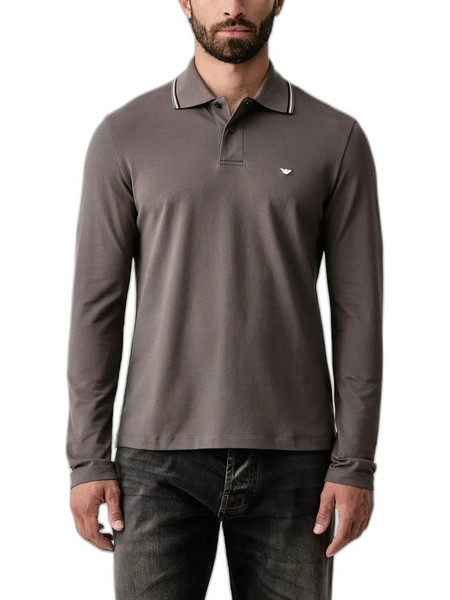 Emporio Armani Ανδρική Μπλούζα Polo Μακρυμάνικη EM004608AF23090U8143