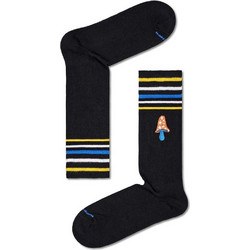 Happy Socks Fungi's Gonna Funky Ανδρικές Κάλτσες Ψηλές με Σχέδια Μαύρες P000188