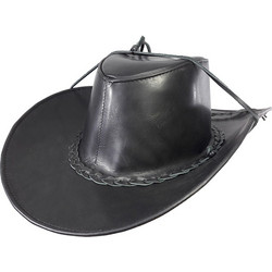 DomLeathers Ανδρικό Καπέλο Cowboy Υφασμάτινο Μαύρο 660066ΑΑ