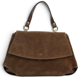 Passaggio Leather Γυναικεία Τσάντα Χειρός Σουέτ Καφέ 4986-KR-01