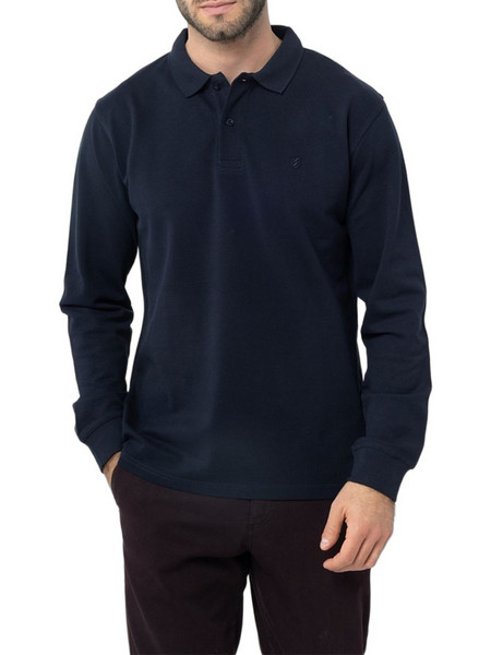 The Bostonians Ανδρική Μπλούζα Polo Μακρυμάνικη Navy Μπλε 3PL0001X