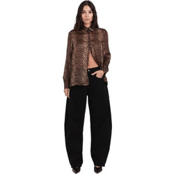 Toi & Moi Γυναικείο Πουκάμισο 3/4 Animal Print Σοκολατί 30-5987-226