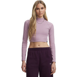 Under Armour Γυναικείο Αθλητικό Crop Top Λιλά 6014795-698