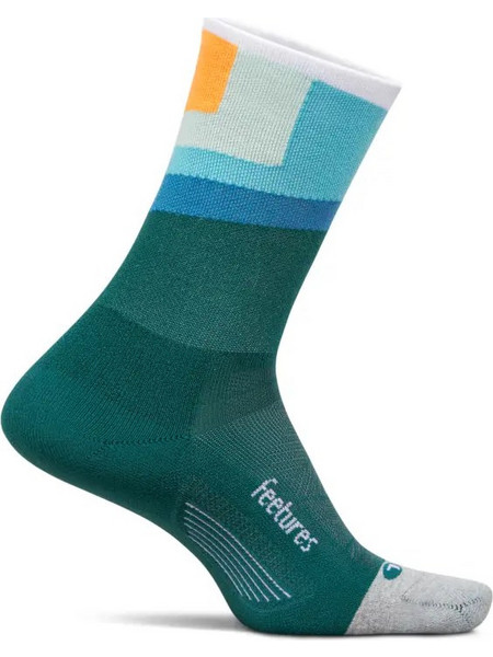Feetures Elite Ανδρικές Κάλτσες Ψηλές με Σχέδια Πετρόλ E9091868