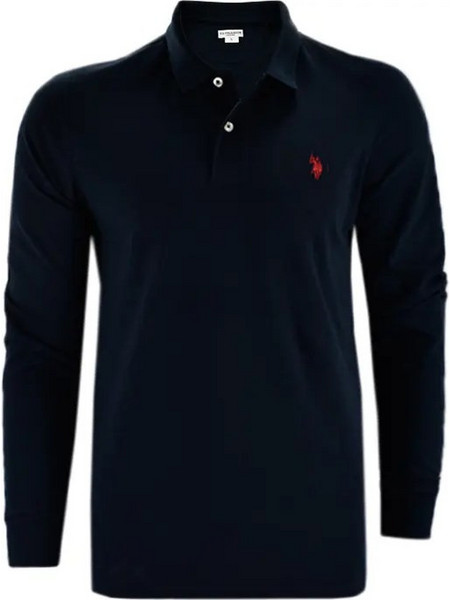 U.S. Polo Assn. Ανδρική Μπλούζα Polo Μακρυμάνικη Navy Μπλε 44177002000394-177