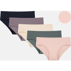 Donella Βαμβακερά Γυναικεία Slip Πολύχρωμα 5Pack 3128P