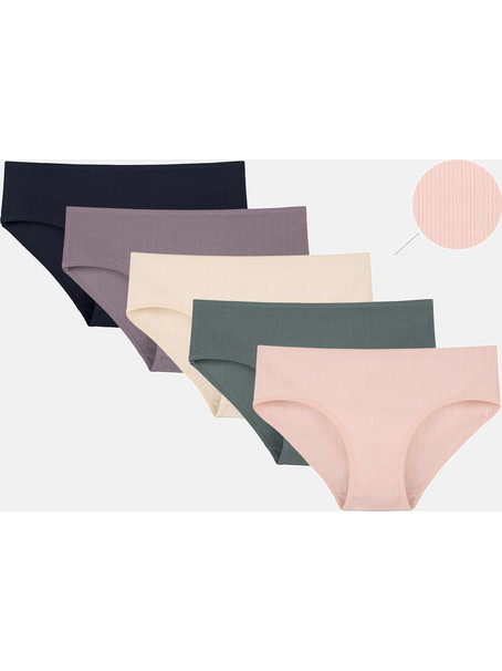 Donella Βαμβακερά Γυναικεία Slip Πολύχρωμα 5Pack 3128P