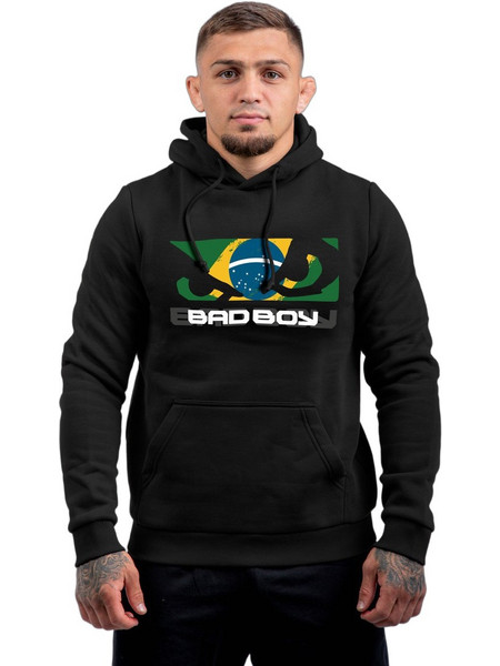 Bad Boy Flag-Brazil Ανδρικό Φούτερ Μαύρο BB-000033-BGNW