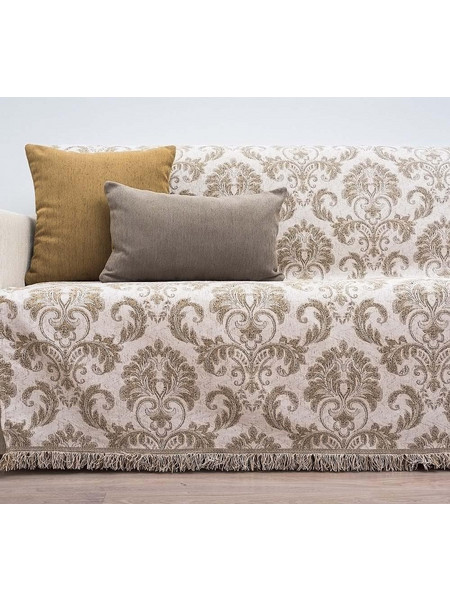 Cotone Ριχτάρι Τετραθέσιου Καναπέ 170x340 Victoria 02 Χρυσαφί Ανοιχτό 102340