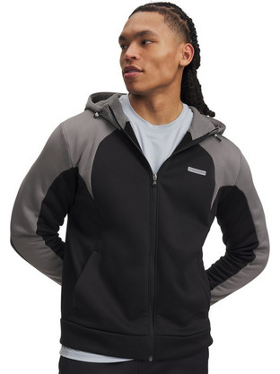 Under Armour Ανδρική Ζακέτα Φούτερ με Κουκούλα και Φερμουάρ Μαύρη 6014882-008