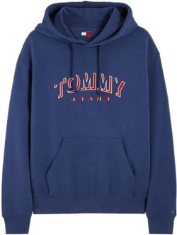 Tommy Jeans Ανδρικό Φούτερ με Κουκούλα & Τσέπες Μπλε DM0DM23582-DB7