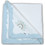 Ninetta Bebe 501 Rainbow Πάνα Αγκαλιάς Πικέ Γαλάζια 90x90cm