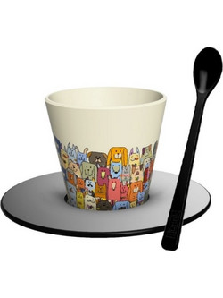 iDrink Pawsitive Φλιτζάνι Espresso & Ελληνικού Καφέ Πολύχρωμο 90ml 139005209
