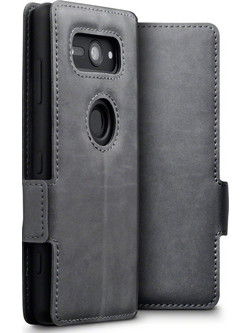 Terrapin Low Profile Leather Wallet Grey (Sony Xperia XZ2 Compact)