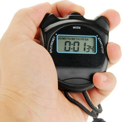 PS50 Stopwatch Professional Chronograph Handheld Digital LCD Sports Counter Timer with Strap (OEM)