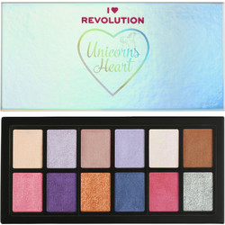 Makeup Revolution I Heart Revolution Unicorns Heart 12pcs Παλέτα Σκιών