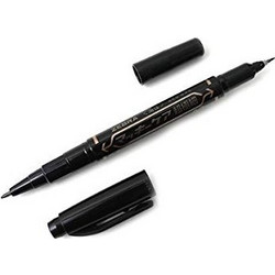 Black Pen Double Point Marker CD-DVD Μαρκαδόρος Εγγραφής Μαύρος G591 CY-120-MC-BR QH5-Κ4