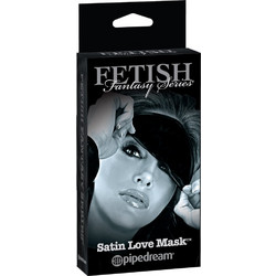 Limited Edition Σατέν Μαύρη Μάσκα Fetish Fantasy