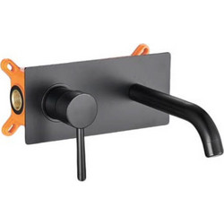 Μπαταρία Νιπτήρος Εντοιχισμού Interflex Fine 086991 Black Matt