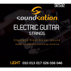 Soundsation SE532 Σετ 6 Χορδές Ηλεκτρικής Κιθάρας Nickel Plated Steel 10-46" Light Tension