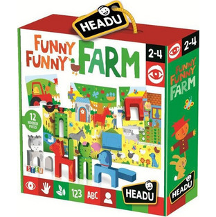 Παιδικό Puzzle Headu Funny Funny Farm 25 Κομμάτια