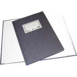 Φυλλάδες βιβ/νες ευρετήρια 17χ25cm σκλ. εξώφ. 100 φύλ