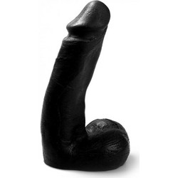 Ρεαλιστικό Ομοίωμα Πέους DP1001 Dildo με Όρχεις 14cm (Μαύρο) - HardToys