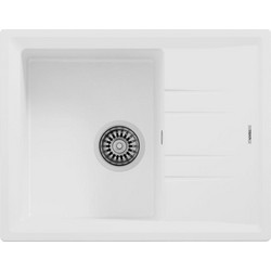 Teka Stone 45 S-TG 1C 1E Ένθετος Νεροχύτης Γρανίτη Αντιστρεφόμενος 45cm Artic White