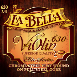 La Bella 630 Elite Series Σετ 4 Χορδές Βιολιού Chrome Medium Tension 1/8