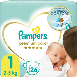 Pampers Premium Care Πάνες No1 2-5kg 26τμχ