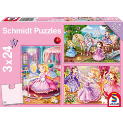 Παιδικό Puzzle Schmidt Πριγκίπισσες 3x24 Κομμάτια