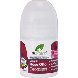 Dr. Organic Rose Otto Φυσικό Γυναικείο Αποσμητικό Roll On Χωρίς Αλουμίνιο 50ml