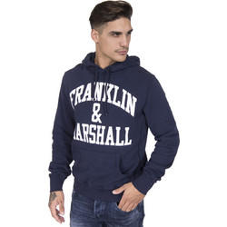 Franklin & Marshall Ανδρικό Φούτερ με Κουκούλα & Τσέπες Navy Μπλε FLMF054ANW19-0167