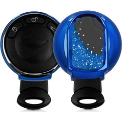 KW Θήκη Σιλικόνης Κλειδιού Mini - 3 Κουμπιά - Blue / Metallic Blue (48402.02)