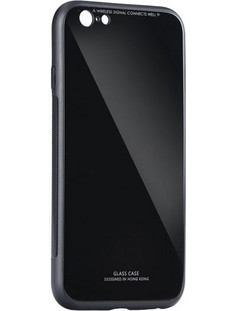 Forcell Glass Back Cover Black (Galaxy A20e)