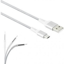 LAMTECH BRAIDED USB 2.0 TO MICRO USB CABLE ΑΣΗΜΙ 2M - (LAM450275)