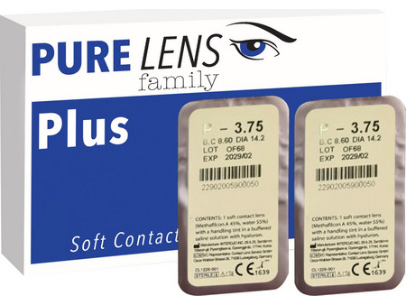 PURE LENS PLUS ΜΥΩΠΙΑΣ ΜΗΝΙΑΙΟΙ - 2 ΦΑΚΟΙ (Μεμονωμένα τμχ. Χωρίς κουτί)