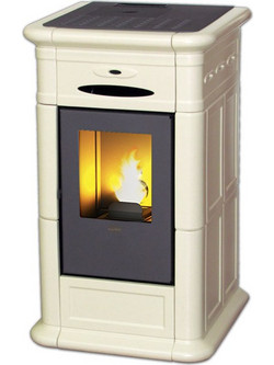 Eva Calor Alina 9 Beige Σόμπα Pellet 8.8kW