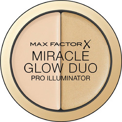 Max Factor Miracle Glow Duo Pro Illuminator 10 Light Bronzer & Highlighter Palette 11gr
