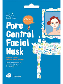 Vican Cettua Clean & Simples Pore Control Sheet Μάσκα Προσώπου για Αντιγήρανση 1τμχ
